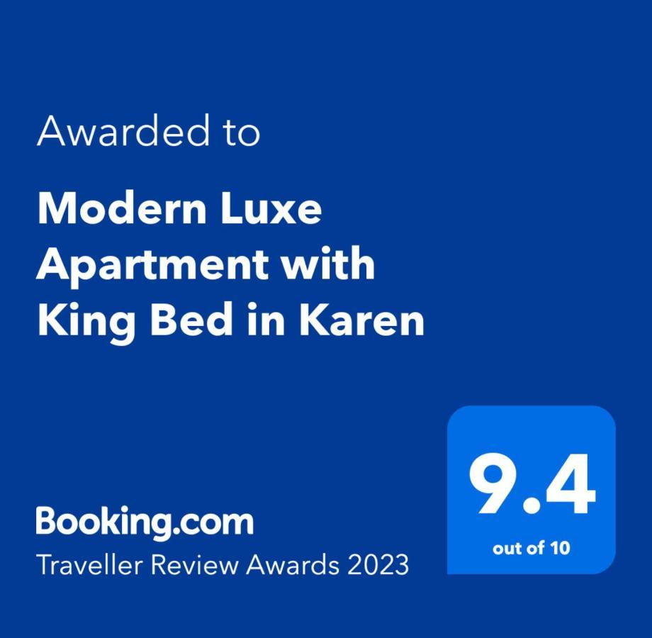 Modern Luxe Apartment With King Bed In Karen ナイロビ エクステリア 写真